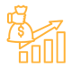 icono gráfica ascendente