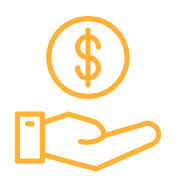 icono mano y dólar